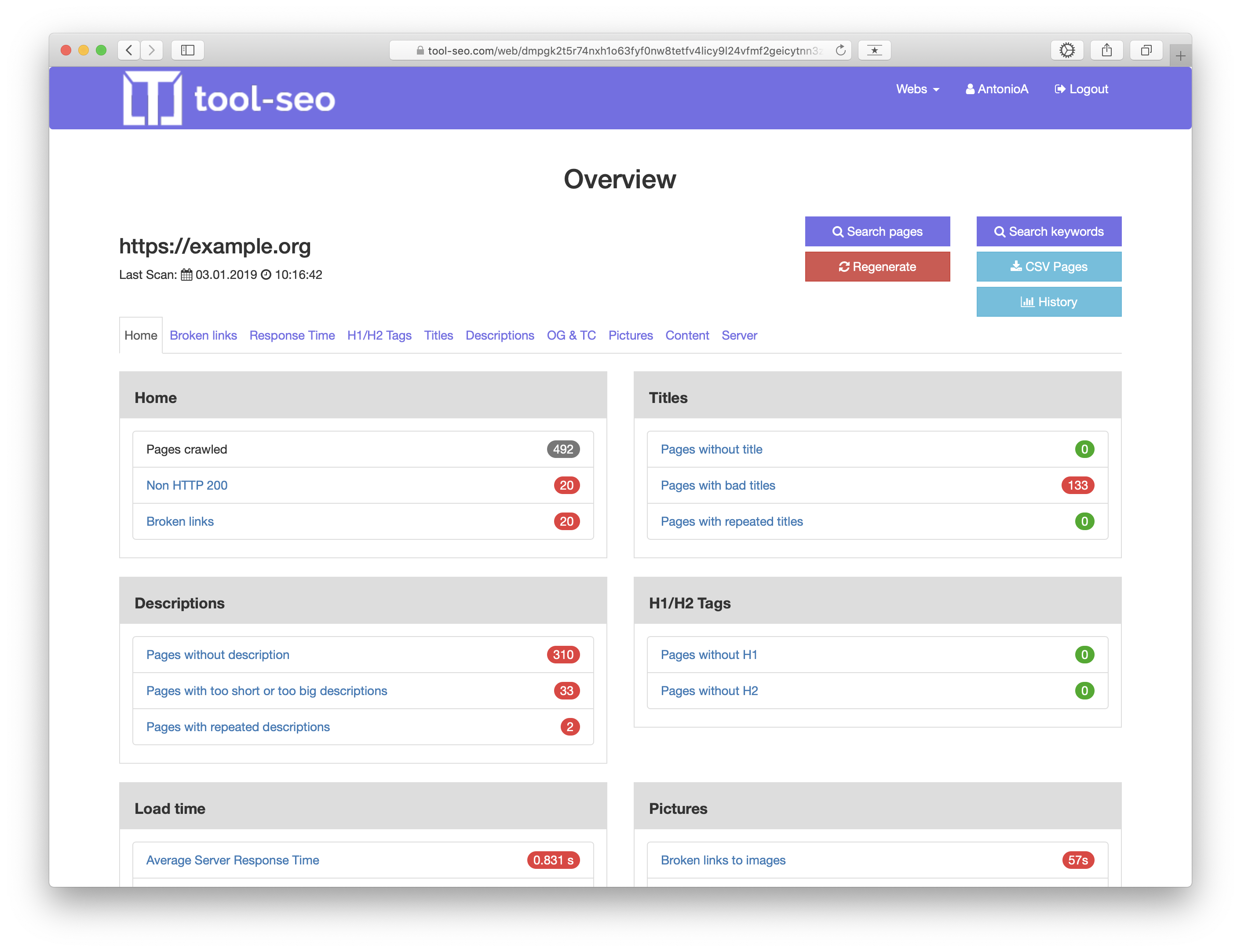 tool-seo.com screenshot